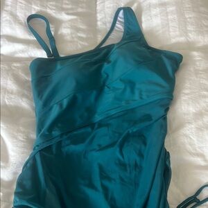 Elegant Teal One-Piece Swimsuit